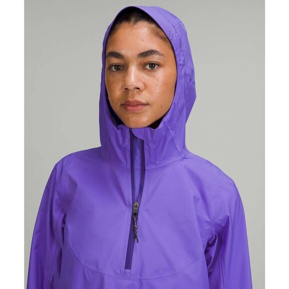 Lululemon Waterproof Hiking Half-Zip Pullover Light Electric Indigo - Picture 3 of 11